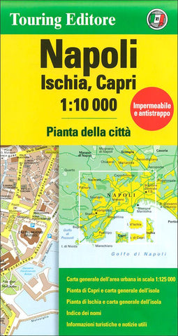 Buy map Naples, Italy by Touring Club Italiano