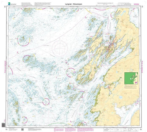 Buy map LYNGVÆR - STRAUMØYAN (53) by Kartverket