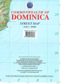 Buy map Dominica, Commonwealth of, Caribbean, Street Map by Kasprowski Publisher