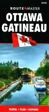 Buy map Ottawa, ON, and Gatineau, QC, Laminated Quick Fold by Route Master