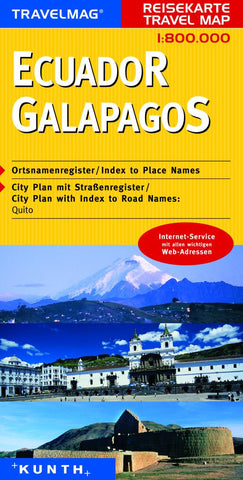 Buy map Ecuador and the Galapagos by Kunth Verlag