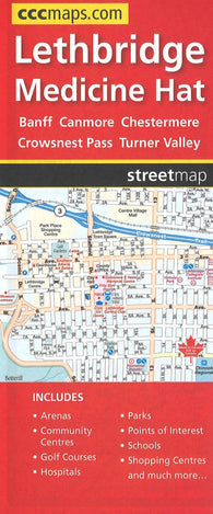 Buy map Lethbridge and Area Road Map