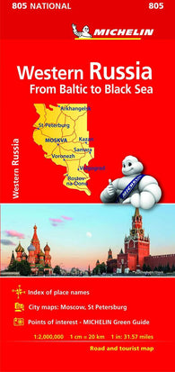 Buy map Western Russia : From Baltic to Black Sea : Road and tourist map : 1:2,000,000
