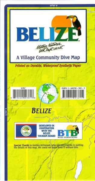 Buy map Belize Official Dive Guide by Frankos Maps Ltd.