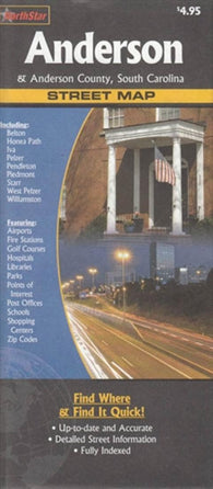 Buy map Anderson and Anderson County, South Carolina by The Seeger Map Company Inc., NorthernStar (Firm)