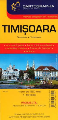 Buy map Timisoara, Romania by Cartographia