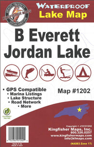Buy map B Everett Jordan, NC Fishing Map