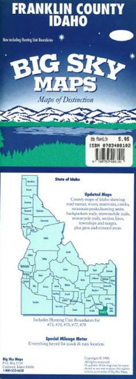 Buy map Franklin County, Idaho by Big Sky Maps