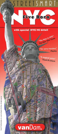 Buy map New York City Five Boro StreetSmart