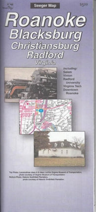 Buy map Roanoke, Blacksburg, Christiansburg and Radford, Virginia by The Seeger Map Company Inc.