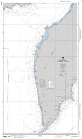 Buy map West Coast Of Poluostrov Kamchatka (NGA-96480-3) by National Geospatial-Intelligence Agency