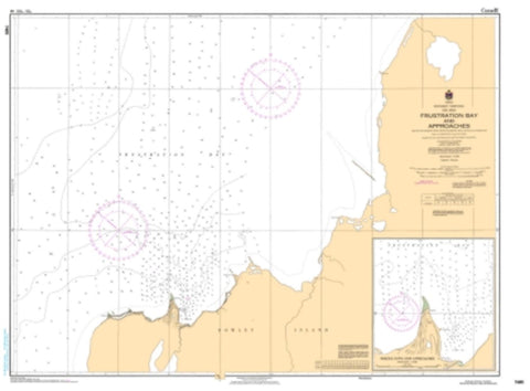 Buy map Frustration Bay and Approaches by Canadian Hydrographic Service