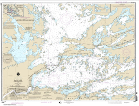 Buy map Rainy Lake-International Falls to Dryweed Island (14998-15) by NOAA