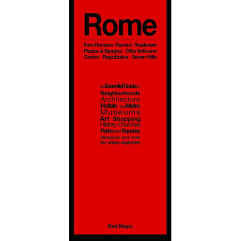 Buy map Rome, Italy: Foro Romano Falmino Trastervere : Piazza di Spagna Citta Vaticano : Centro Repubblica Seven Hills by Red Maps