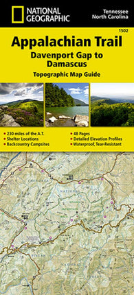 Buy map Appalachian Trail : Davenport Gap to Damascus : topographic map guide