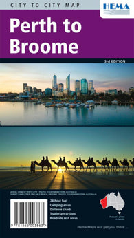 Buy map Perth to Broome, Australia by Hema Maps