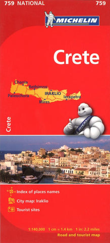 Buy map Crete, Greece (759) by Michelin Maps and Guides