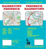 Buy map Frederick and Hagerstown, Maryland by GM Johnson