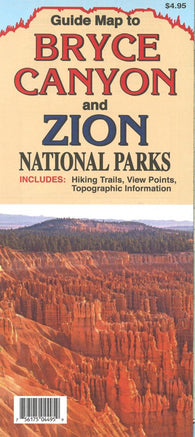 Buy map Bryce Canyon and Zion National Parks Guide Map by North Star Mapping