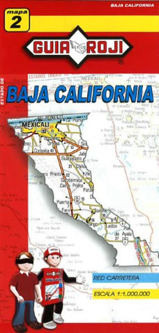 Buy map Baja California Norte, Mexico, State Map by Guia Roji