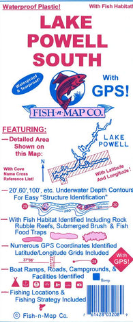 Buy map Lake Powell South (Wahweep to Escanlante Arm)