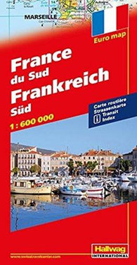 Buy map France, South, Road Map by Hallwag