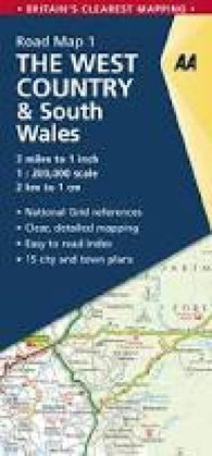 Buy map Great Britain Regional Road Map: West Country and South Wales