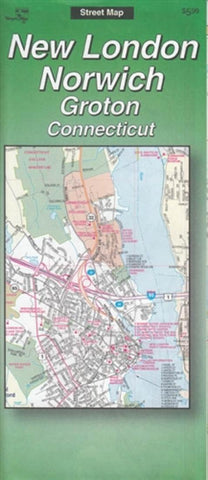 Buy map New London, Norwich and Groton, Connecticut by The Seeger Map Company Inc.