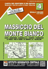 Buy map Massiccio del Monte Bianco Hiking Map