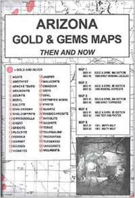 Buy map Arizona, Gold and Gems, 5-Map Set, Then and Now by Northwest Distributors