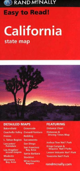 Buy map California by Rand McNally