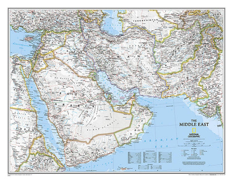 Buy map The Middle East Classic Wall Map