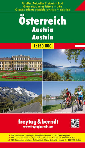 Buy map Austria: Road, Cycling, and Leisure Atlas by Freytag-Berndt und Artaria
