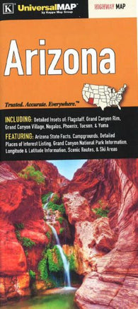 Buy map Arizona State Fold Map by Kappa Map Group