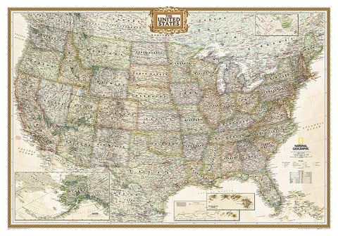 Buy map United States Executive Wall Map - Laminated (43 x 30)