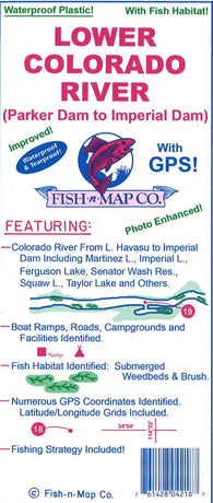 Buy map Lower Colorado River, Parker Dam to Yuma