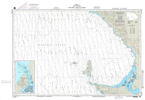 Buy map San Jose to Punta Eugenia (NGA_21180) by National Geospatial-Intelligence Agency