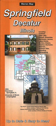 Buy map Springfield and Decatur, Illinois by The Seeger Map Company Inc.