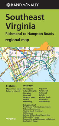 Buy map Hampton, Norfolk and Virginia Beach, Virginia by Rand McNally