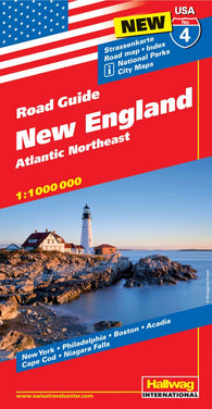 Buy map USA 4-New England and the Atlantic Northeast by Hallwag