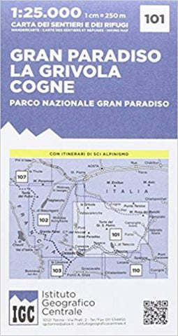 Buy map Gran Paradiso La Grivola Cogne