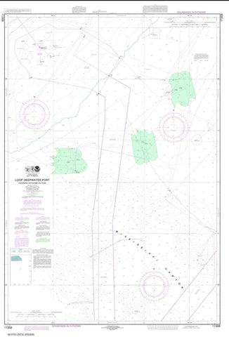 Buy map Loop Deepwater Port Louisiana Offshore Oil Port (11359-14) by NOAA