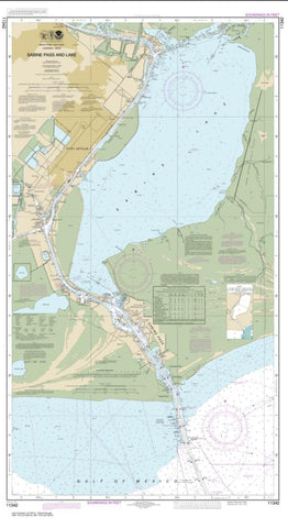 Buy map Sabine Pass and Lake (11342-55) by NOAA