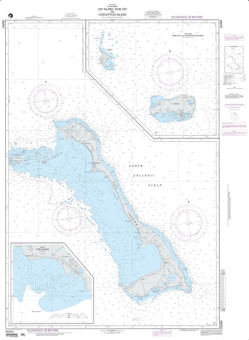 Buy map Cat Island, Rum Cay And Conception Island; Panel A: Cat Island (NGA-26284-3) by National Geospatial-Intelligence Agency