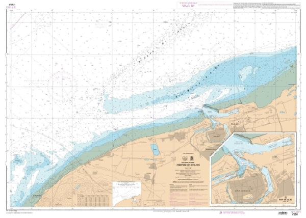 Buy map Abords de Calais - Port de Calais by SHOM