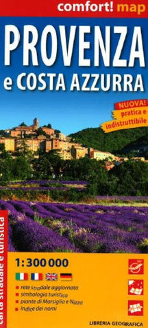 Buy map Provence and Cote dAzur, Laminated Road Map by Libreria Geografica