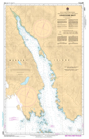 Buy map Louscoone Inlet by Canadian Hydrographic Service