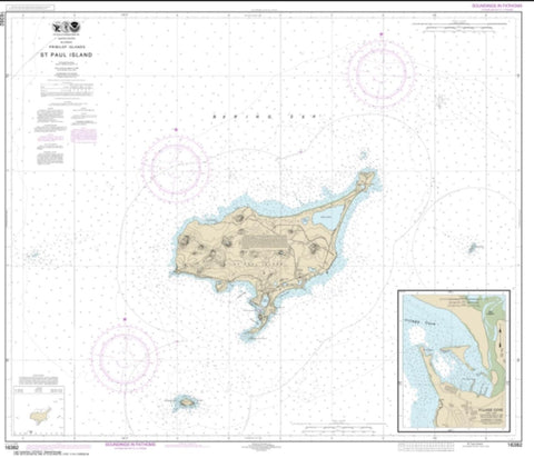 Buy map St. Paul Island, Pribilof Islands (16382-12) by NOAA