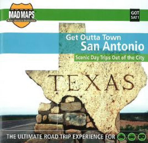 Buy map San Antonio, Texas, Get Outta Town by MAD Maps