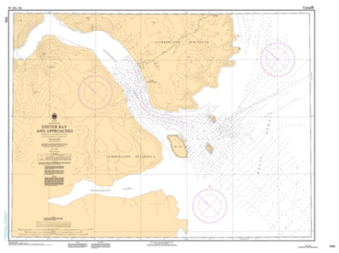 Buy map Exeter Bay and Approaches/et les Approches by Canadian Hydrographic Service